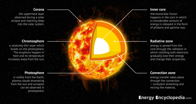 The structure of the Sun - Images - Free Downloads - Energy Encyclopedia