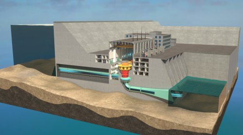 Hydroelectric Power Plant Interactive 3D Model