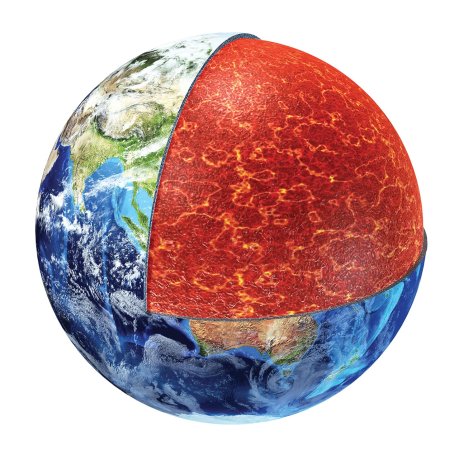 Earth’s mantle is located beneath the Earth’s crust. (Source: © matis75 / stock.adobe.com)